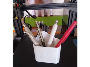 cloud pen holder v2 3d print model - Mito3D