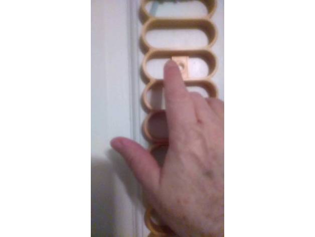 shoulder therapy finger ladder steps shortened door hanger 3D print model - Mito3D