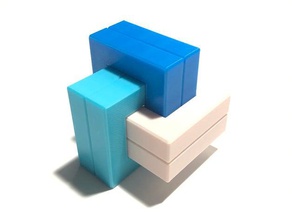 knorrig 6 interlocking puzzle 3d 3d print model - Mito3D