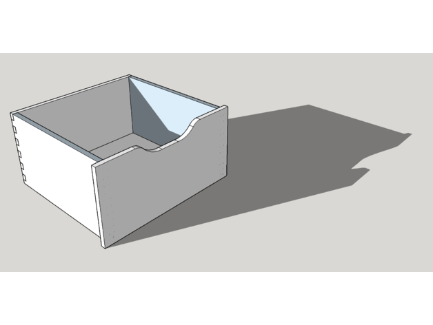 Holz sawer schublade holz cnc dxf sawers 3D print model - Mito3D