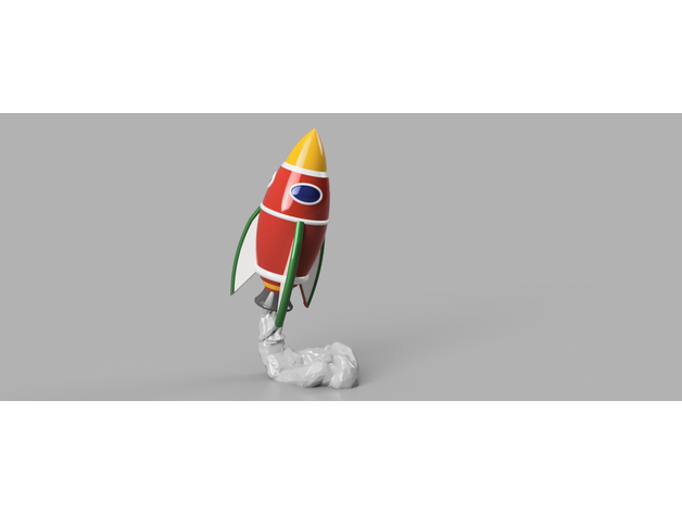 foguete 3D print model - Mito3D