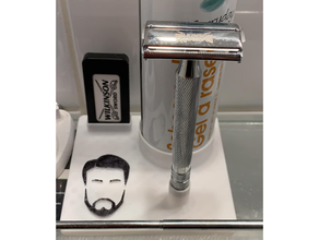 apoyo rasoir máquina afeitar afeitadora percha pie 3d print model - Mito3D
