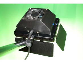 luz vídeo adaptador corriente sony baterías refrigeración videocámara f570 f770 f970 iluminación estudio 3d print model - Mito3D