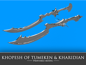 runescape khopesh tumeken & kharidian t92 fantasy rs3 3 3d print model - Mito3D