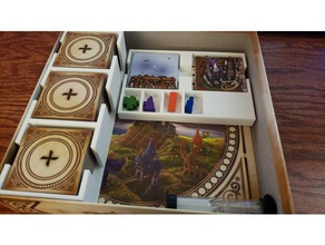 castles caladale box insert boardgame accessories inserts organizer 3d print model - Mito3D