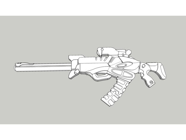 nomad multi sniper rifle infinity game corvus belli 3D print model - Mito3D