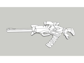 nomad multi rifle sniper infinito jogo corvus belli infinity 3d print model - Mito3D