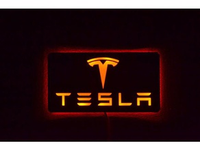 tesla lightbox led light 3d print model - Mito3D