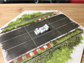 toon formule jeu plateau morceau 1 miniature rallyman gt 3d print model - Mito3D