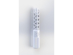 twist hookah mouthpiece hub hubbly shisha smoke weed 3d print model - Mito3D