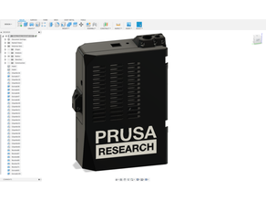 invertido Einsey caso funda remezclar electrónica prusa mk3 3d print model - Mito3D
