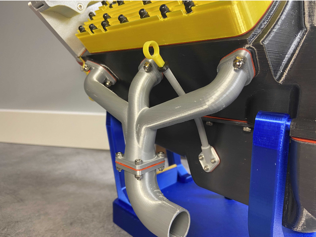 7 14 yağ tava yeniden düzenleme Ford düz kafa v8 motor 3D print model - Mito3D