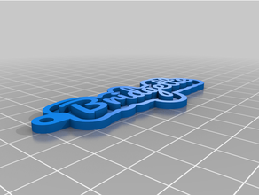 angepasst Schlüssel Kette 3d print model - Mito3D