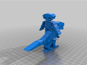 skeleton trex flexi cool toy flexible 3d print model - Mito3D