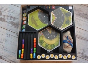 Rallyman gt einfügen Inhaber Brettspiel Zubehör Einsätze Veranstalter Tafel Spiel Box 3d print model - Mito3D