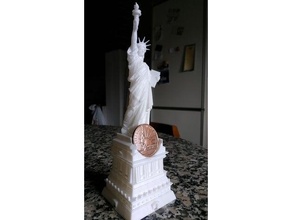 moneta libertà statua York 3d print model - Mito3D
