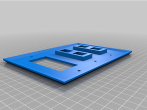 3 gang plate customized 3d print model - Mito3D