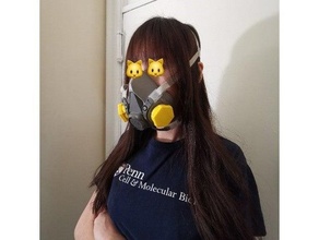 3 dk gaz maskesi cerrahi maske adaptör 6xxx 7xxx mk1 kesici 2019 nCoV 6200 6500 değiştirme aerosol hava filtre koronavirüs 3d print model - Mito3D