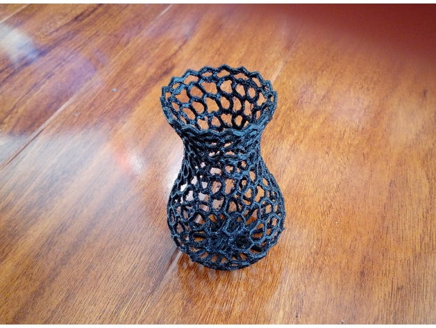 hollow-out vase bezier bezier curve decoration hollow vase sweep vase 3D print model - Mito3D
