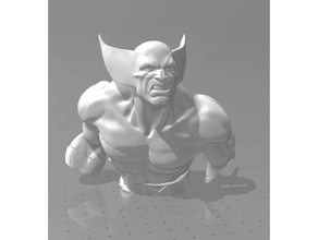 Wolverine büst 3d print model - Mito3D