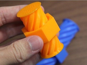 print place impossible screw mechanism 3d print model - Mito3D