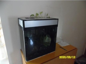 fish tank cover - built led light 3d print model - Mito3D