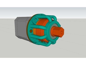 nema 17 -12 1 compound gearbox 3d print model - Mito3D