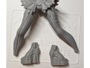 ryuko matoi separate feet 3d print model - Mito3D