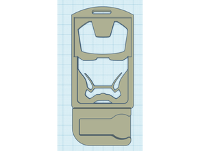 iron man badge holder 3d print model - Mito3D