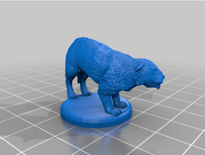 motu grinçant tigre 3d print model - Mito3D