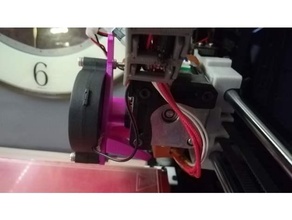 scirocco fan restare collare raffreddamento condotto geeetech i3 pro 3d print model - Mito3D