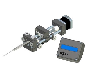 open-source syringe pump arduino laboratory 3d print model - Mito3D