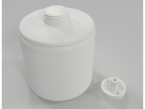 jabón dispensador tanque gorra xiaomi jabn recambio 3d print model - Mito3D