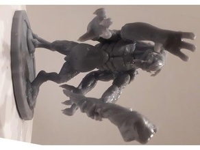trepsin 4 armado Troll dnd miniatura mazmorras dragones mesa 3d print model - Mito3D