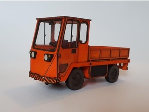 electric truck -2054 model 1 25 cardboard lasercut laser scale vehicle 3d print model - Mito3D