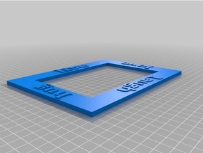 picture frame 3d print model - Mito3D