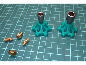 hotend nozzle wrench hex 3d print model - Mito3D