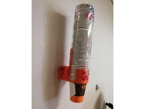 disposable paper cup dispenser 3d print model - Mito3D