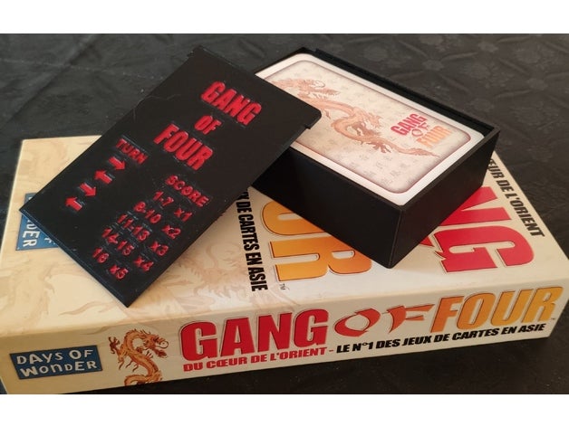 gang - playing card case box card case  gang gang playing 3D print model - Mito3D