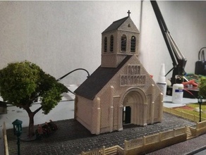 eglise Demi Eglise gießen cors 3d print model - Mito3D