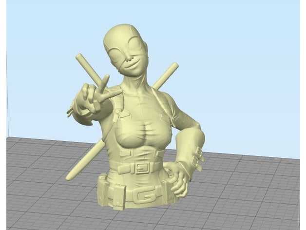 ladydeadpool busto 3D print model - Mito3D