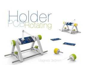 rotating pcb holder holder pcb rotating 3d print model - Mito3D