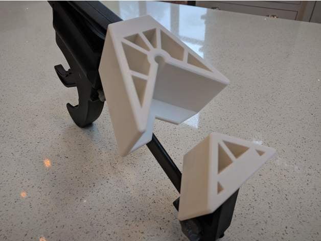 porto merci 90 grado angolo morsetto morsetti portuali lavorazione legno 3D print model - Mito3D