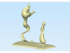 Aladdin génio 3d print model - Mito3D