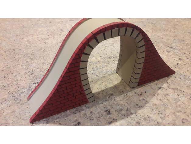 simple railway bridge 3D print model - Mito3D