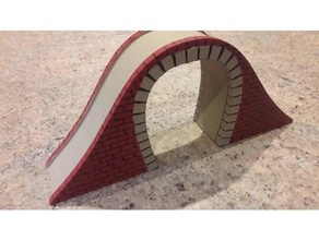 sencillo ferrocarril puente 3d print model - Mito3D