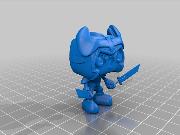 guerrero dorado funko estilo 3D print model - Mito3D
