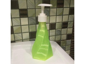 sapone dispenser bottiglia vaso modalità riutilizzo 3d print model - Mito3D