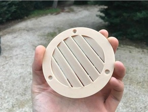 air vent diameter 75 cm 3d printer printing abs autodesk fusion 360 cr10s pro cr10 creality design desk organizer france french holder imprimante musical instrument organization pla support tools tool vacuum cleaner 3d print model - Mito3D