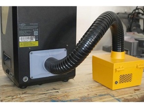 anycubic fotón posterior respiradero adaptador kotto humo extractor fumar 3d print model - Mito3D